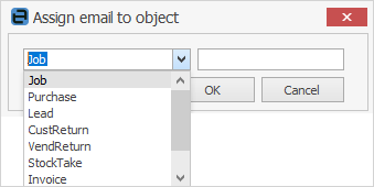 assign email object