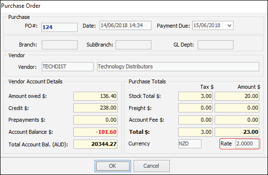 PO summary