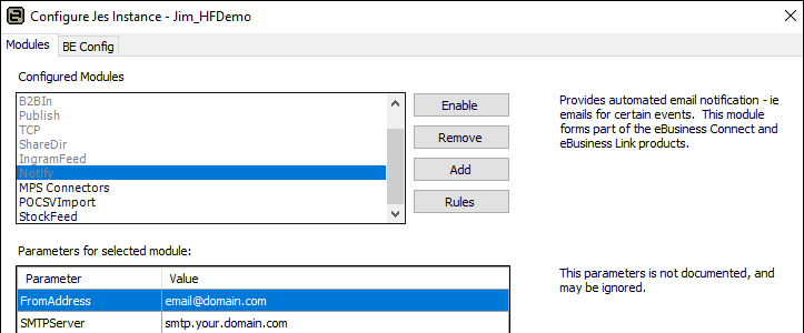 notify module