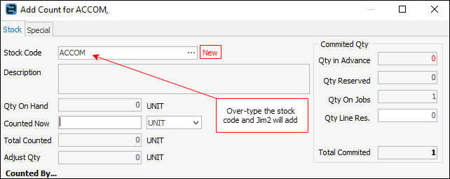 add count new code