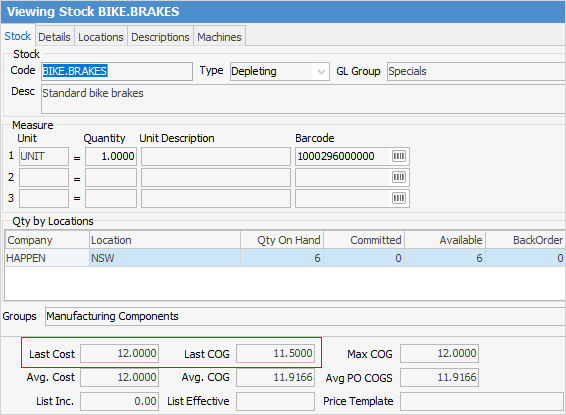 COGS adj impact5