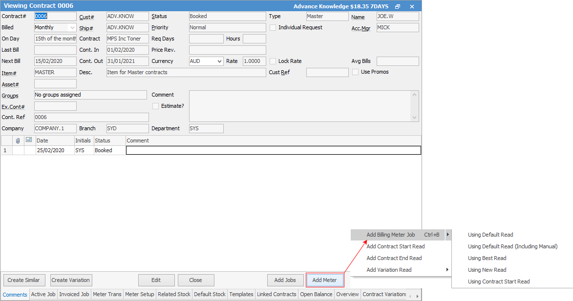 add billing meter