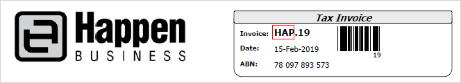 invoice prefix