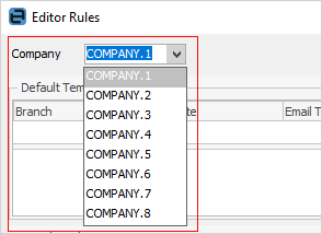 editor rules for company
