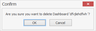 confirm delete dashboard