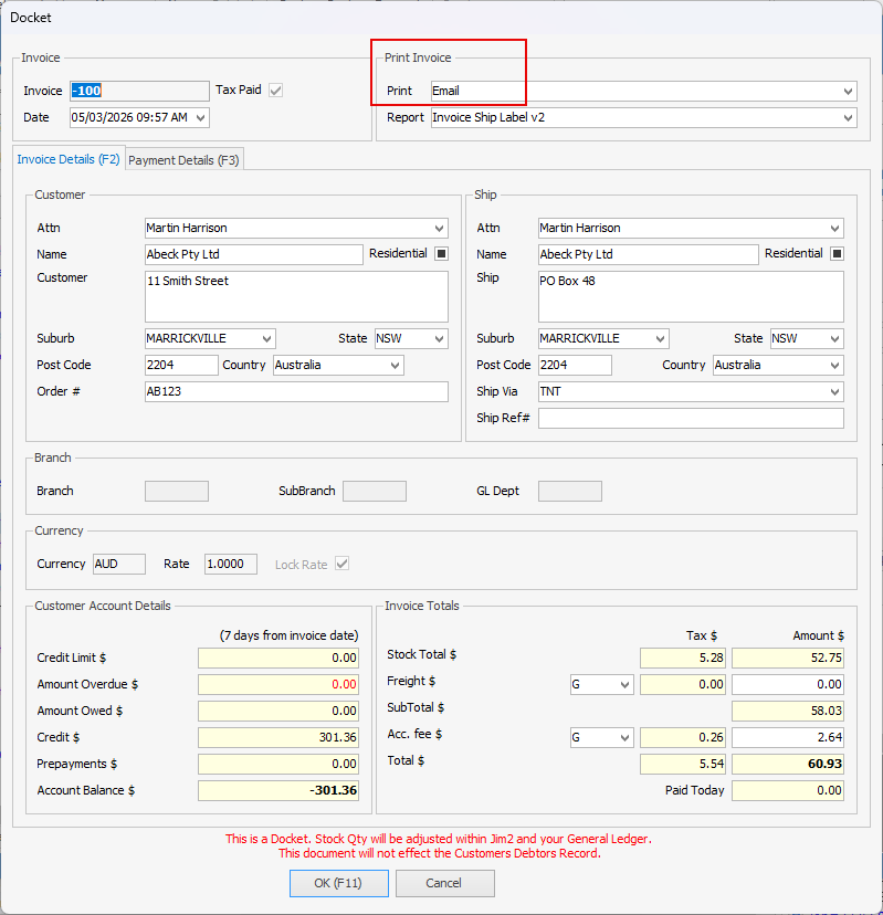 emailinvoice