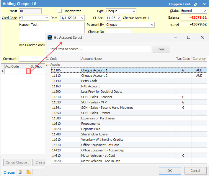 glaccountlookup