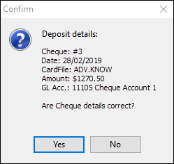 confirm cheque