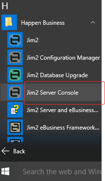 J2 server console