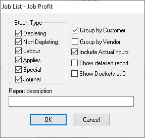 job profit report
