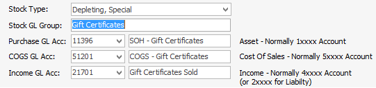 gift certs