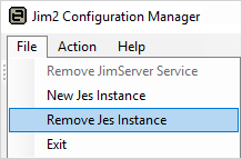 remove jes instance