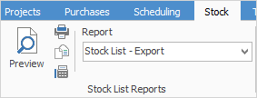stock list export