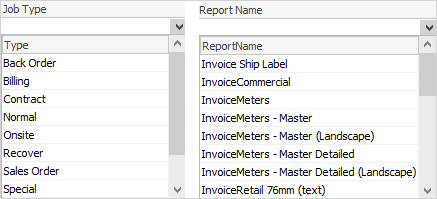 default inv report for project
