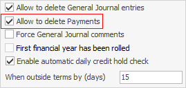allow delete payment