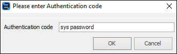 authentication code