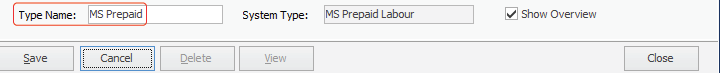 MS Prepaid project type