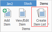 create item list icon