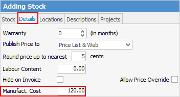 MfgCost