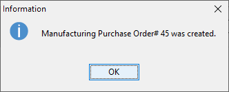 MfgJobCreated