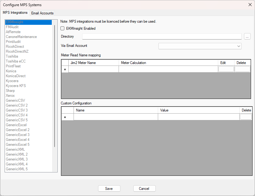 MpsConnectorConfigure