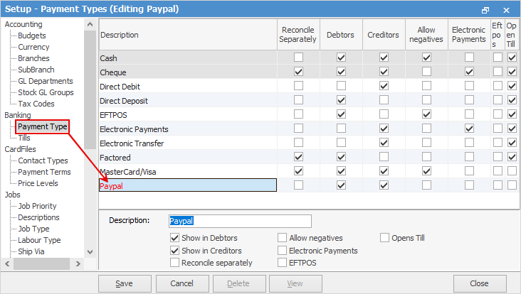 Paypalpaymenttype