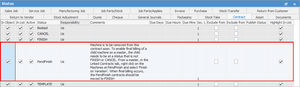 pendfinish