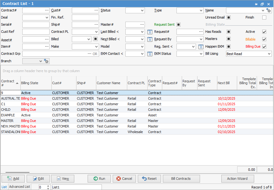 Projectlist