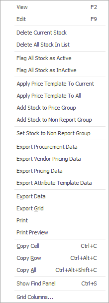 RcStockList