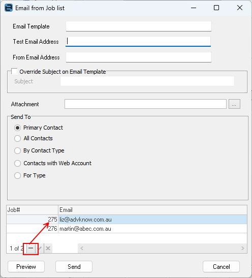 removeemailfromlist