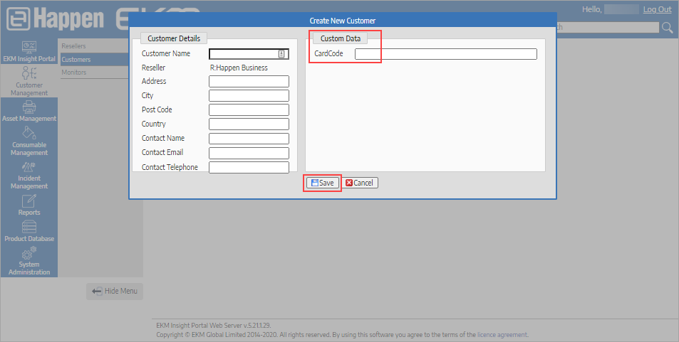 savecustomer