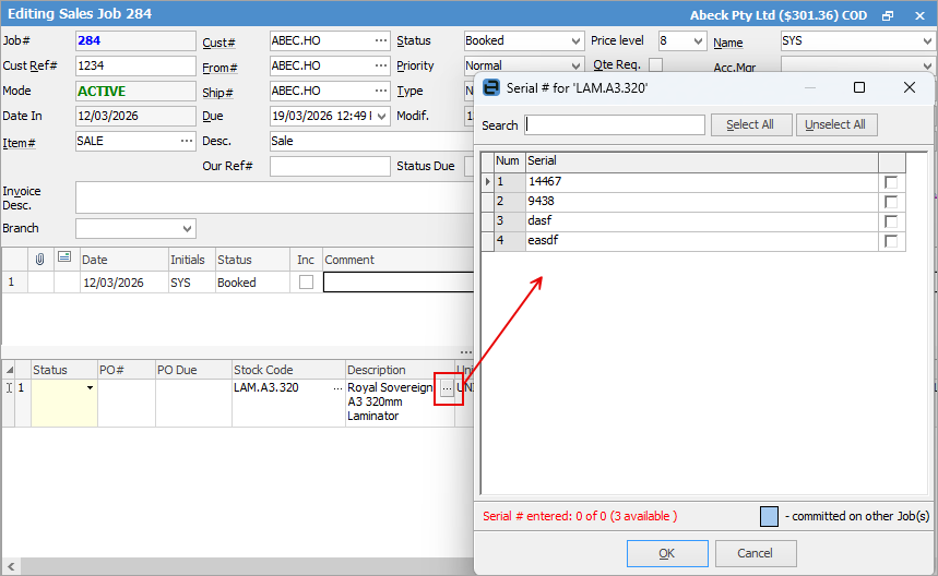 selectserial