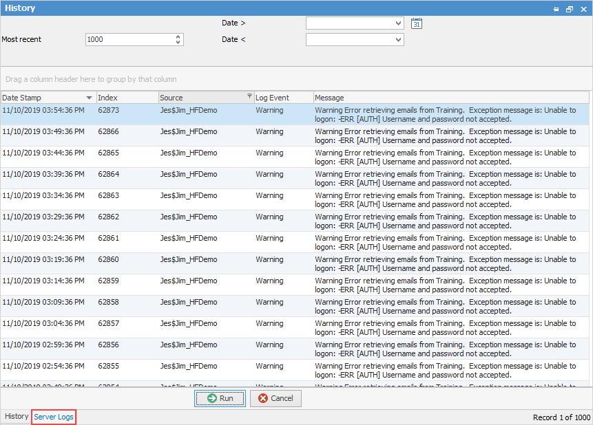 serverlogs