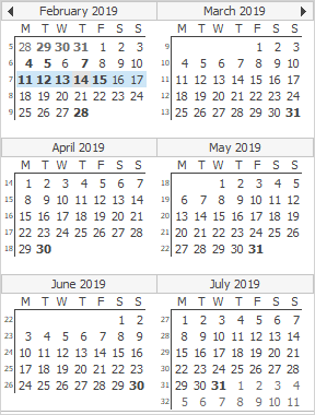SixMonthCalendarView