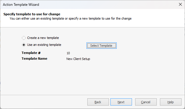 SpecifyTemplateToUse