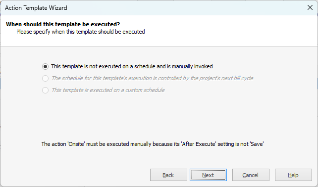 TemplateScheduling
