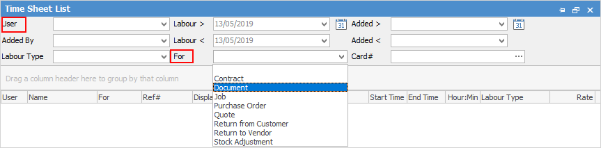 timesheetlist