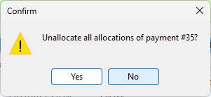unallocate