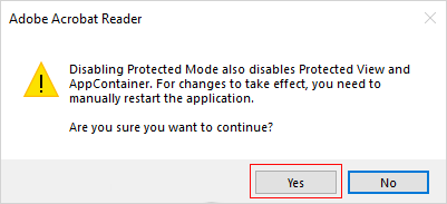 disable protected