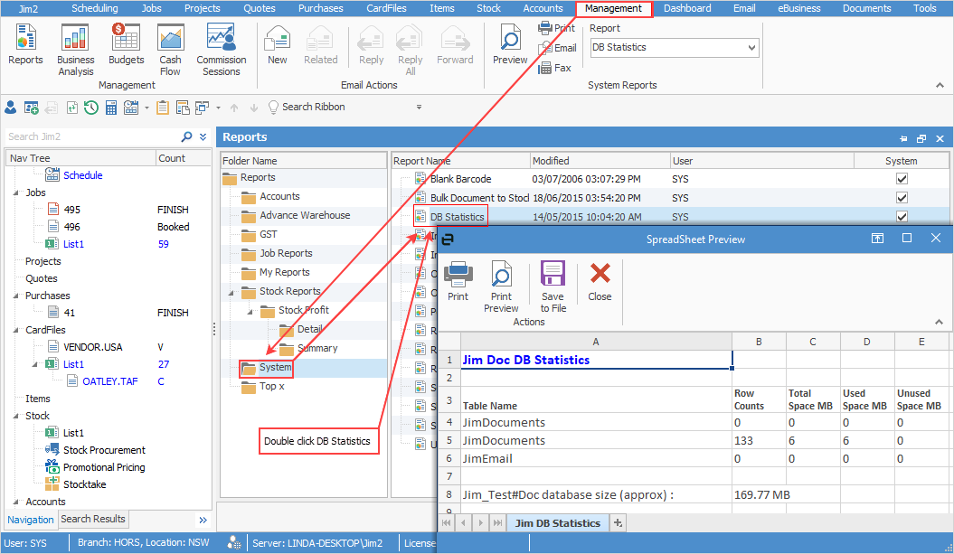 dbstatistics