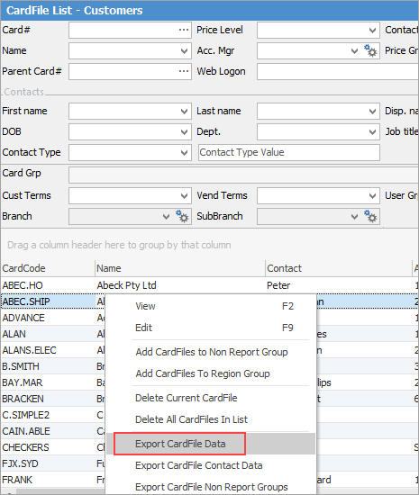 exportcfdata