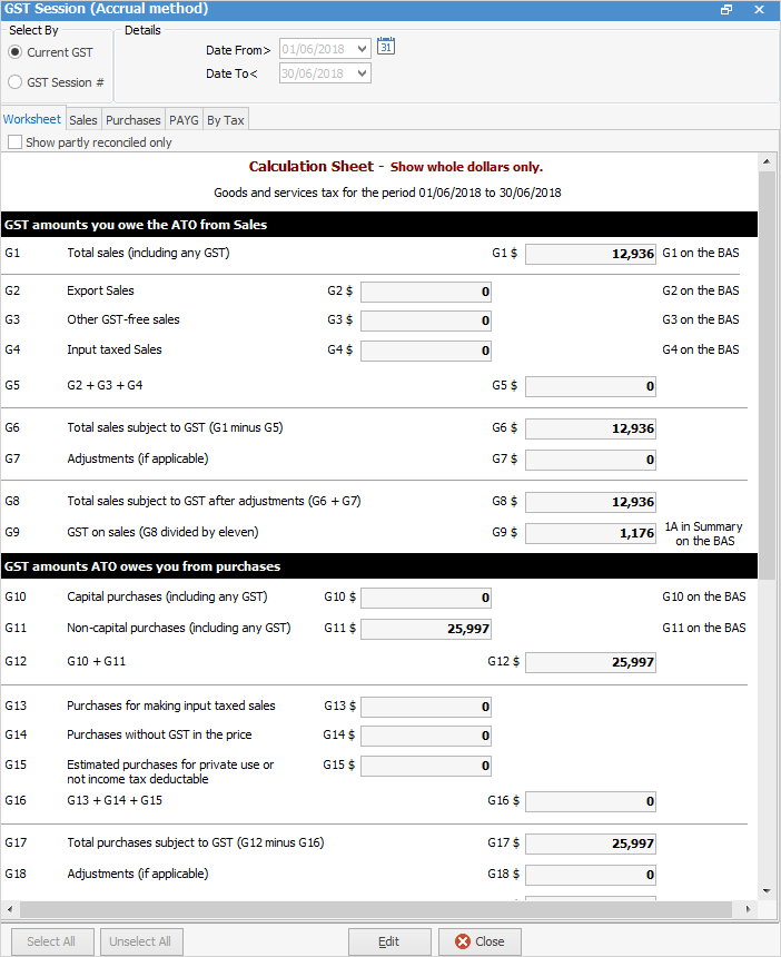 gstworksheet