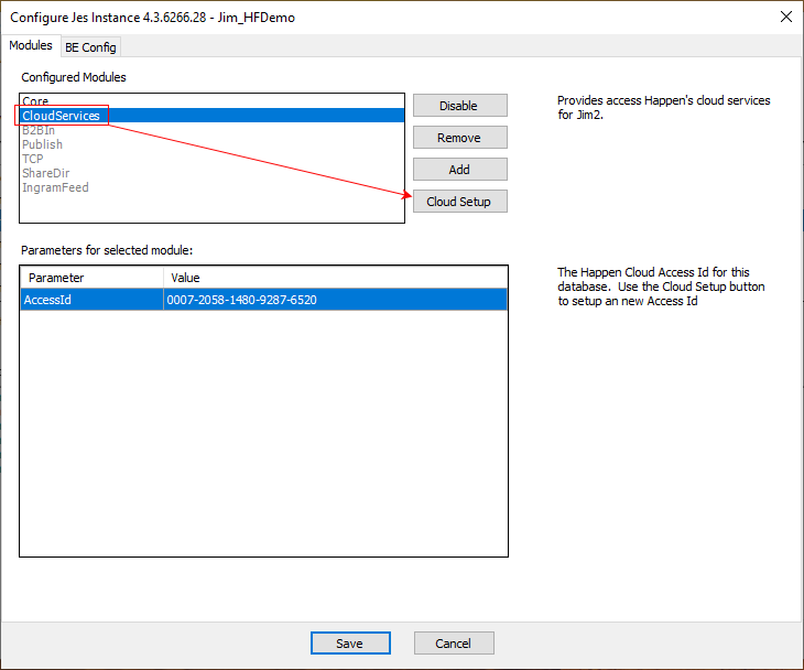 cloud services setup