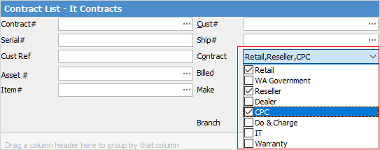 multiple contracts