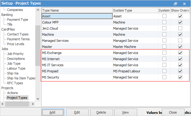 ms type creation