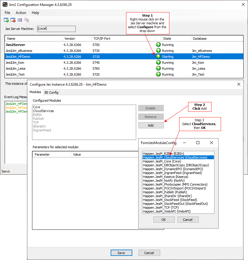 Config Cloud setup