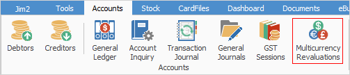 multicurrency revaluations