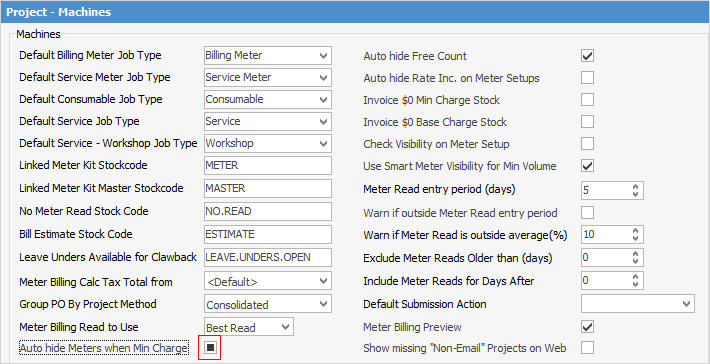 autohide meters