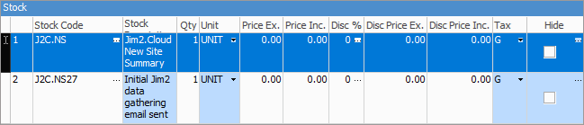 move stock in grid