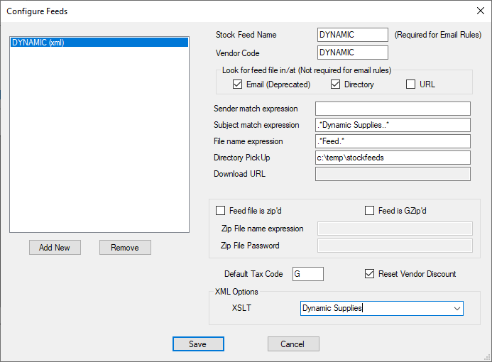 config dynamic